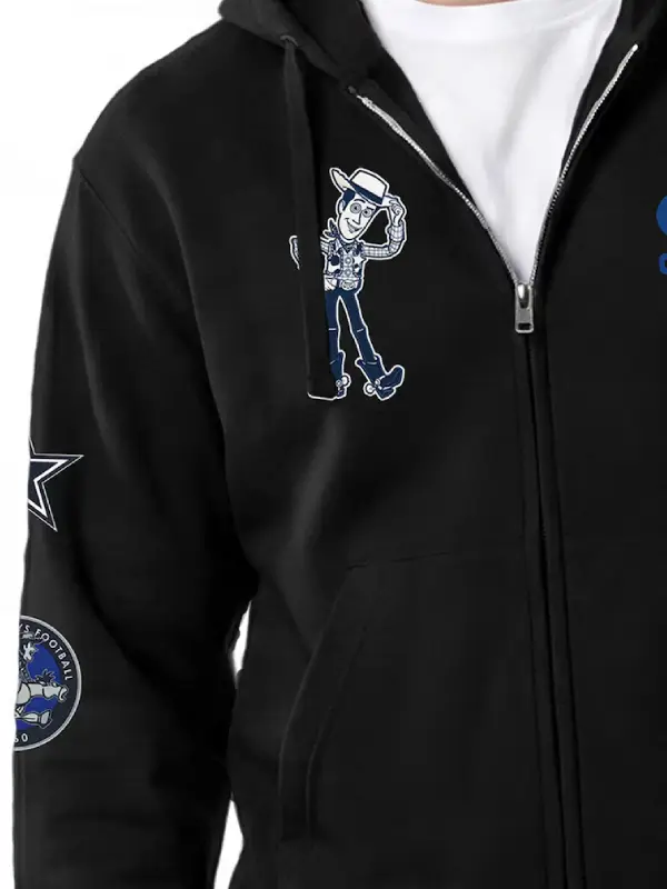 Disney x Champion Woody Cowboys Full Zip Hoodie Black
