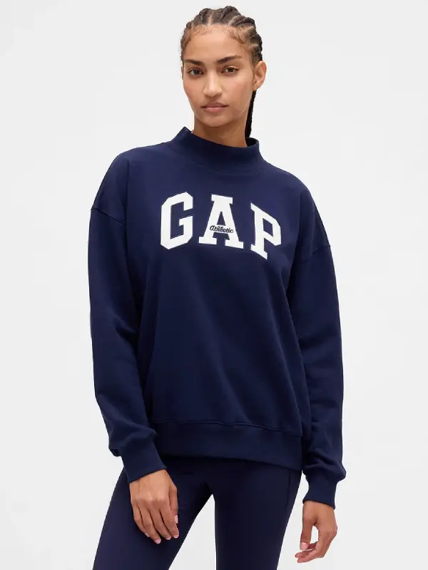 Gap Mockneck Navy Sweatshirt