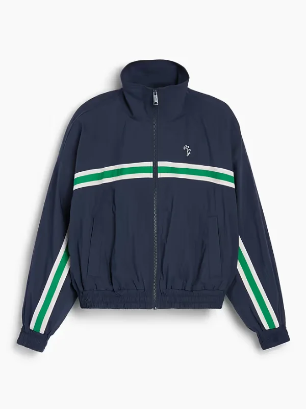 Gap × Malbon Poplin Windbreaker Jacket Navy