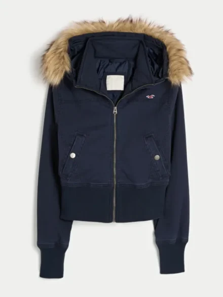 Hollister Peyton Twill Jacket Blue