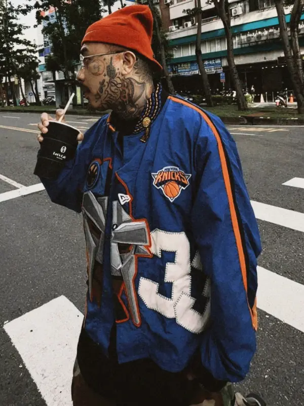 Knicks MF DOOM Jacket Blue