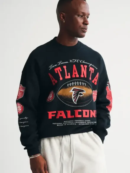 Men's Atlanta Falcons Abercrombie & Fitch Black Fleece Sweatshirt