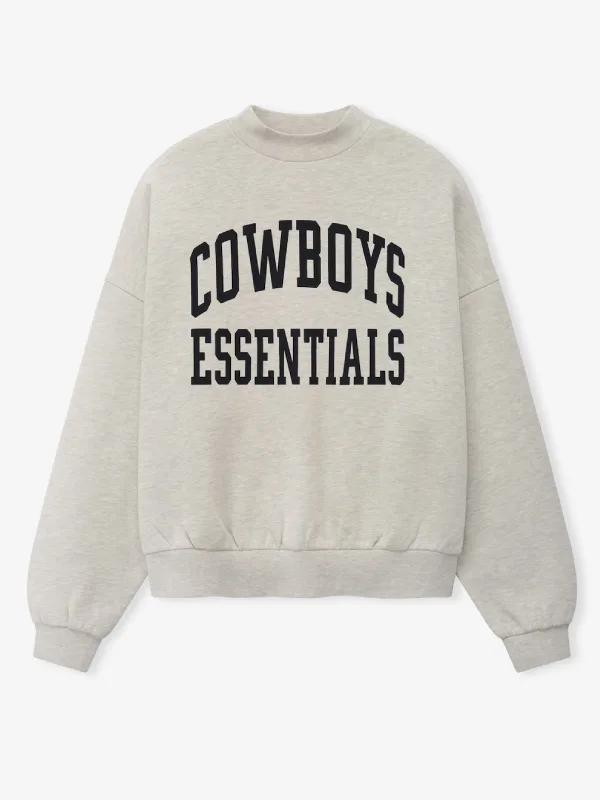 Men's Fear of God Heather Gray Dallas Cowboys Training Camp Boxy Sweatshirt