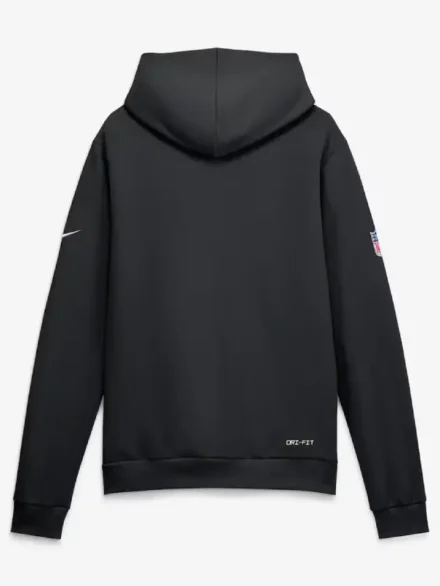 Men's Las Vegas Raiders Nike Black-Grey Sideline Standard Issue Top Prospect Dri-FIT Hoodie