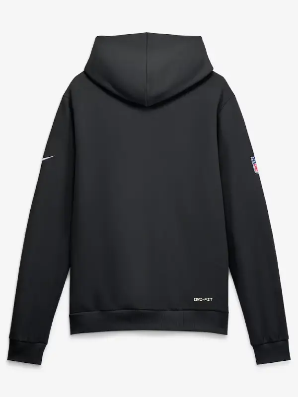 Men's Las Vegas Raiders Nike Black-Grey Sideline Standard Issue Top Prospect Dri-FIT Hoodie