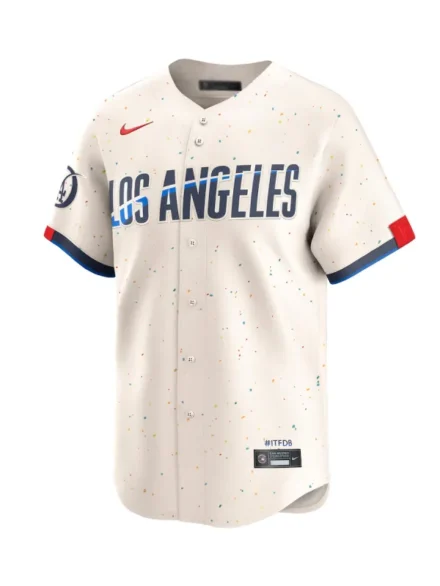Men's Los Angeles Dodgers Nike Cream City Connect Limited Jersey