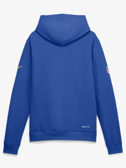 Men's Los Angeles Rams Nike Royal Sideline Standard Issue Top Prospect Dri-FIT Hoodie