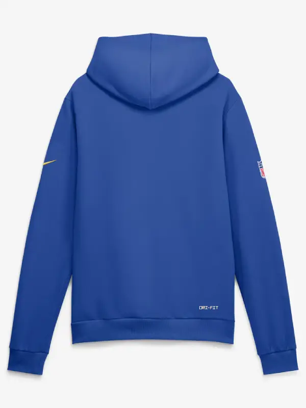 Men's Los Angeles Rams Nike Royal Sideline Standard Issue Top Prospect Dri-FIT Hoodie