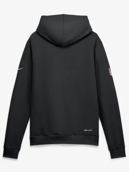 Men's Nike Black-Charcoal Philadelphia Eagles Sideline Standard Issue Top Prospect Dri-FIT Hoodie