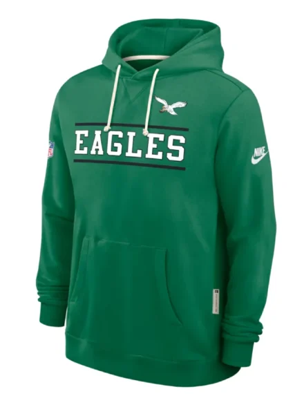 Men's Nike Kelly Green Philadelphia Eagles Standard Issue Replay Officials Alternate Dri-FIT Hoodie