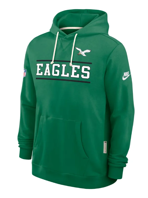 Men's Nike Kelly Green Philadelphia Eagles Standard Issue Replay Officials Alternate Dri-FIT Hoodie