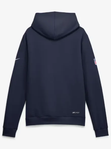 Men's Nike Navy Denver Broncos Sideline Standard Issue Top Prospect Dri-FIT Hoodie