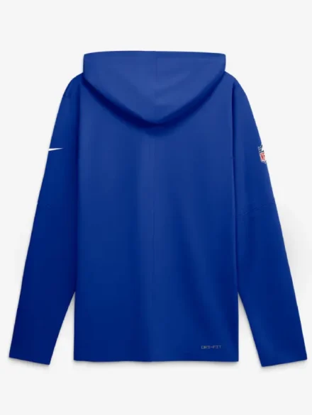 Men's Nike Royal Buffalo Bills Sideline Game On Lightweight Long Sleeve Hooded Dri-FIT Top