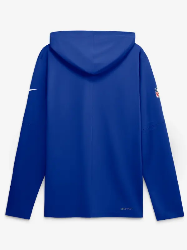 Men's Nike Royal Buffalo Bills Sideline Game On Lightweight Long Sleeve Hooded Dri-FIT Top