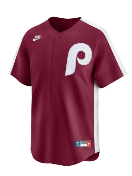 Men's Philadelphia Phillies Nike Maroon Cooperstown Collection Limited Jersey