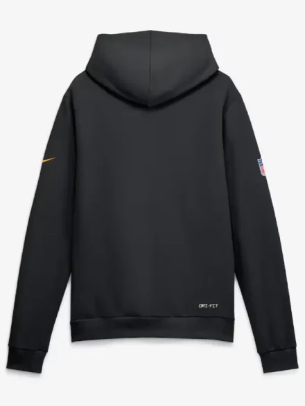 Men's Pittsburgh Steelers Nike Black-Grey Sideline Standard Issue Top Prospect Dri-FIT Hoodie