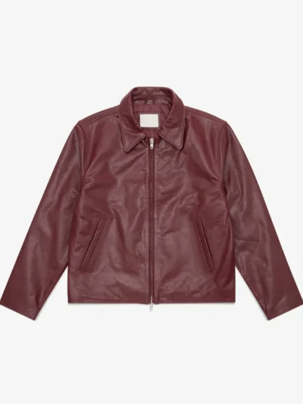 Mutimer Linea Leather Jacket Burgundy