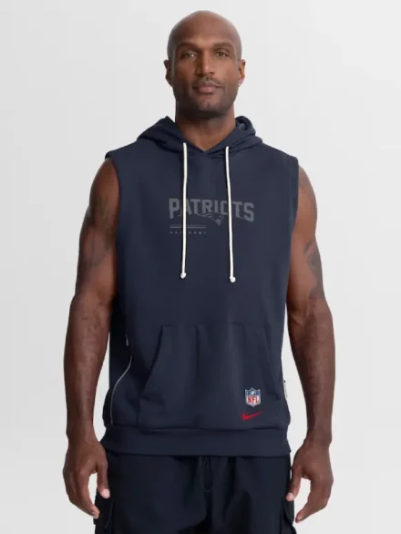New England Patriots Nike Sideline Sleeveless Hoodie