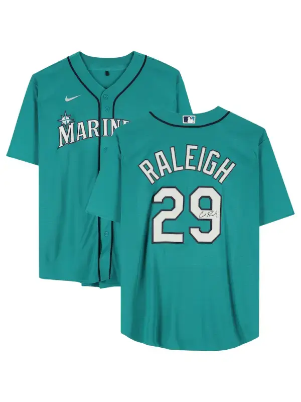 Nike Seattle Mariners Cal Raleigh Jersey Green