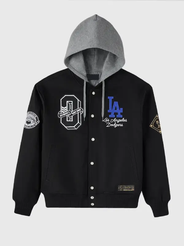 OVO Dodgers Insulated Twill Bomber Jacket Black