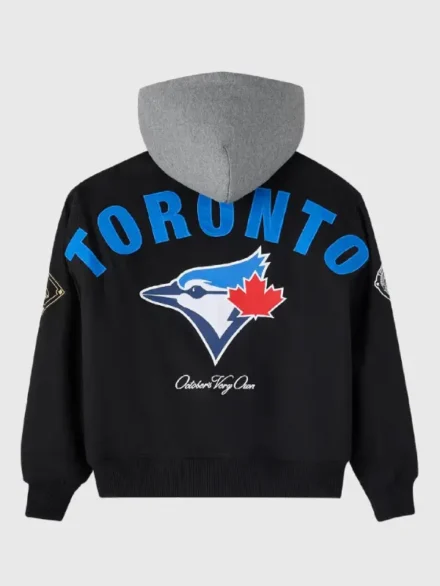 OVO Toronto Blue Jays Twill Bomber Jacket Black