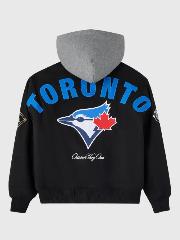 OVO Toronto Blue Jays Twill Bomber Jacket Black