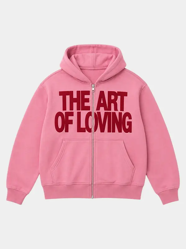 Olivia Dean The Art Of Loving Pink Hoodie