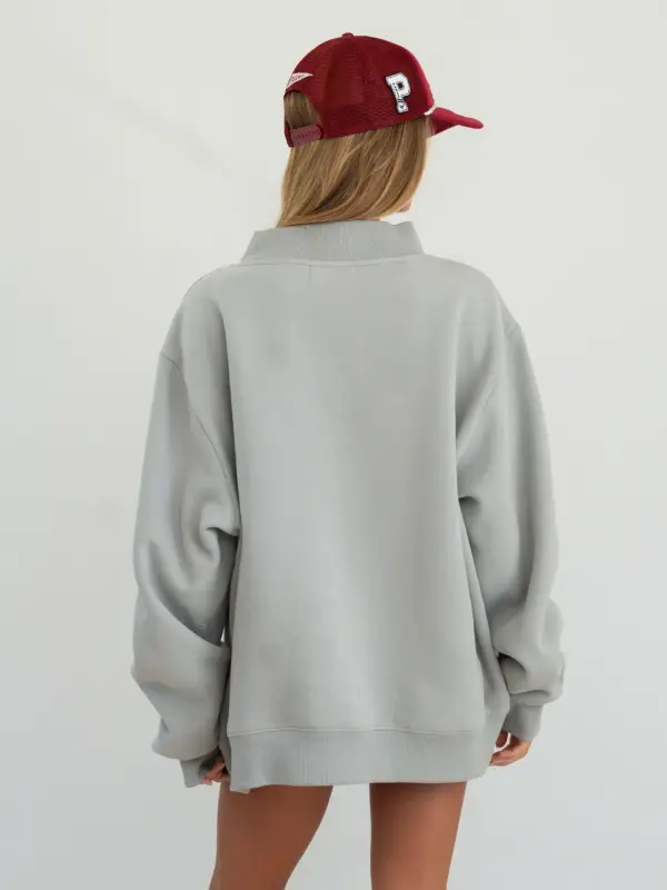 Parke Alabama Grey Mockneck Swrashirt