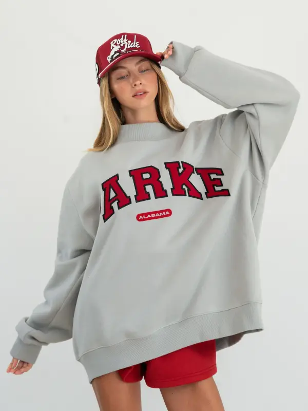 Parke x '47 Alabama Grey Mockneck Swrashirt