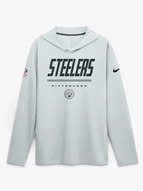 Pittsburgh Steelers Nike Sideline Long Sleeve Hooded T-shirt