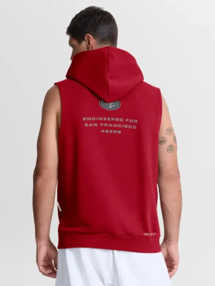 San Francisco 49ers 2026 Sideline Sleeveless Hoodie Nike