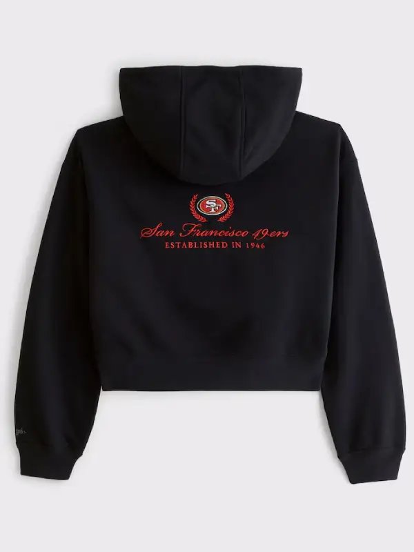 San Francisco 49ers Abercrombie YPB On The Go 6AM Full-Zip Hoodie Black