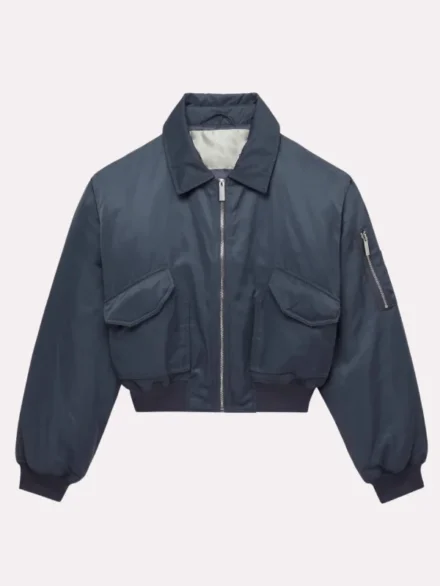 Scarlet And Sam Bomber Jacket Charcoal Grey