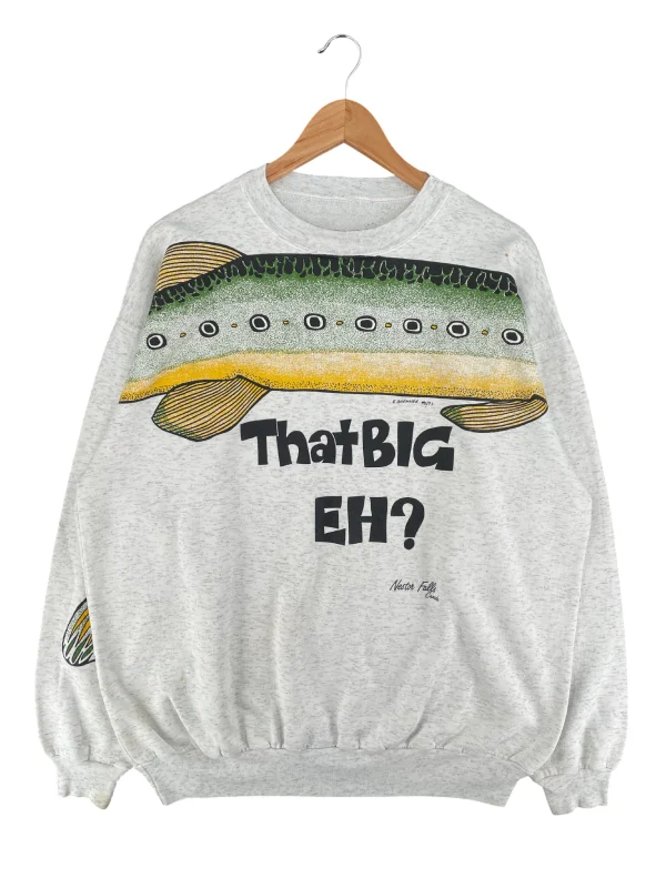 That Big Eh Fish Sweatshirt Grey