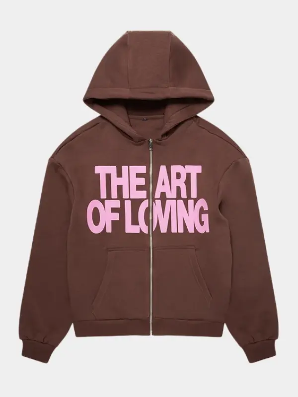 The Art Of Loving Olivia Dean Brown Hoodie