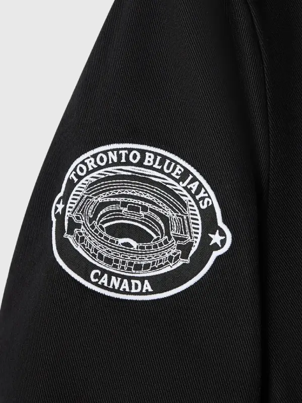 Toronto Blue Jays OVO Twill Bomber Jacket Black
