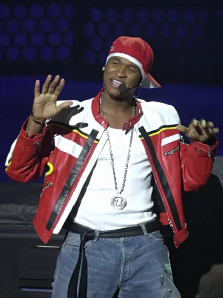 Usher Raymond Dolce and Gabbana D&G Leather Biker Cafe Racer Jacket