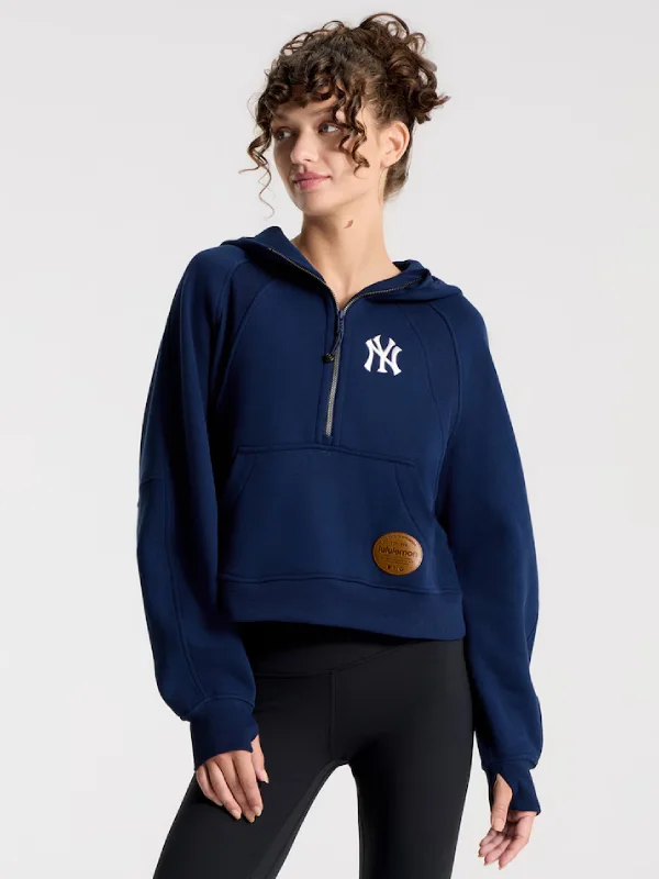 Women's Yankees lululemon Scuba Half-Zip Hoodie Navy