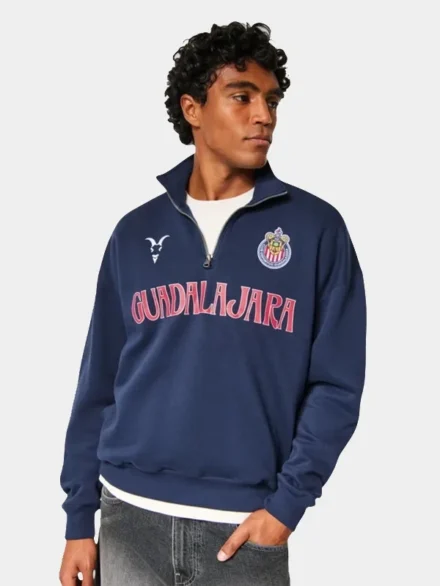 hollister chivas quarter zip sweatshirt