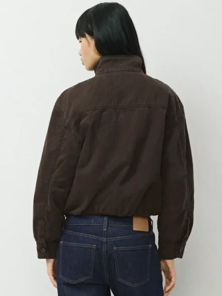Aritzia Ferris Brown Blouson Jacket