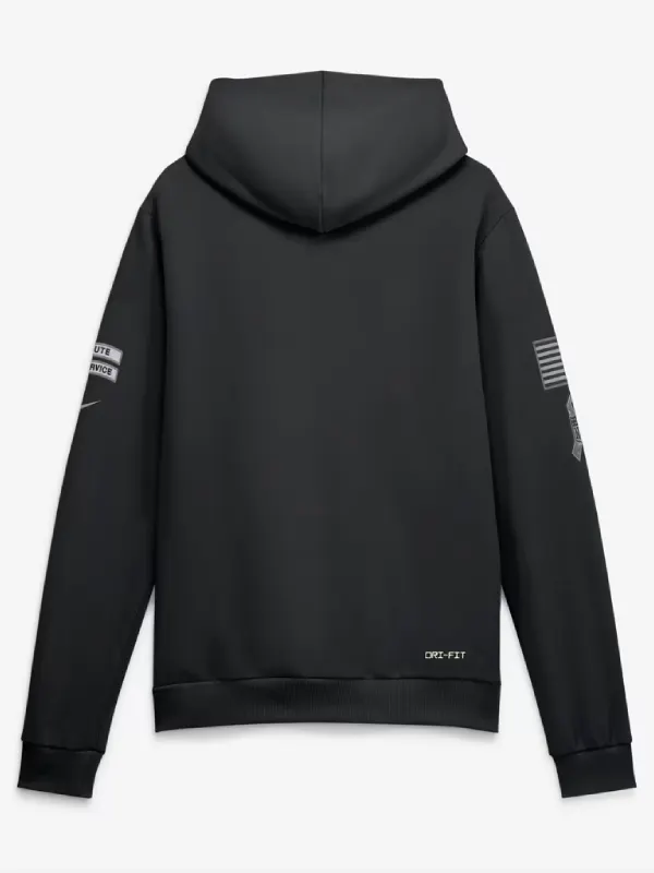 Chicago Bears Nike 2026 Salute to Service Sideline Dri-FIT Pullover Hoodie - Black