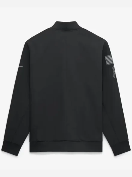 Dallas Cowboys Nike 2026 Salute to Service Sideline Full-Zip Bomber Jacket - Black