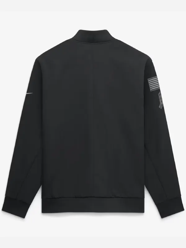 Dallas Cowboys Nike 2026 Salute to Service Sideline Full-Zip Bomber Jacket - Black