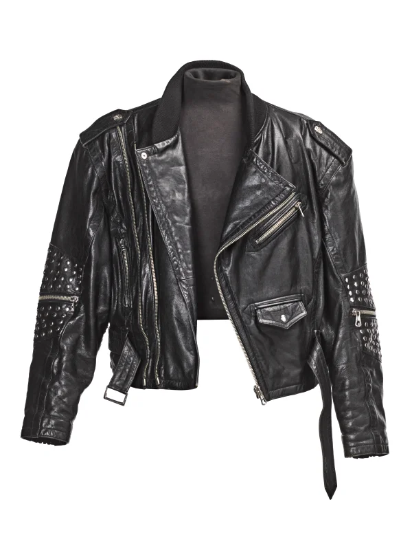 Freddie Mercury Studded Black Leather Jacket