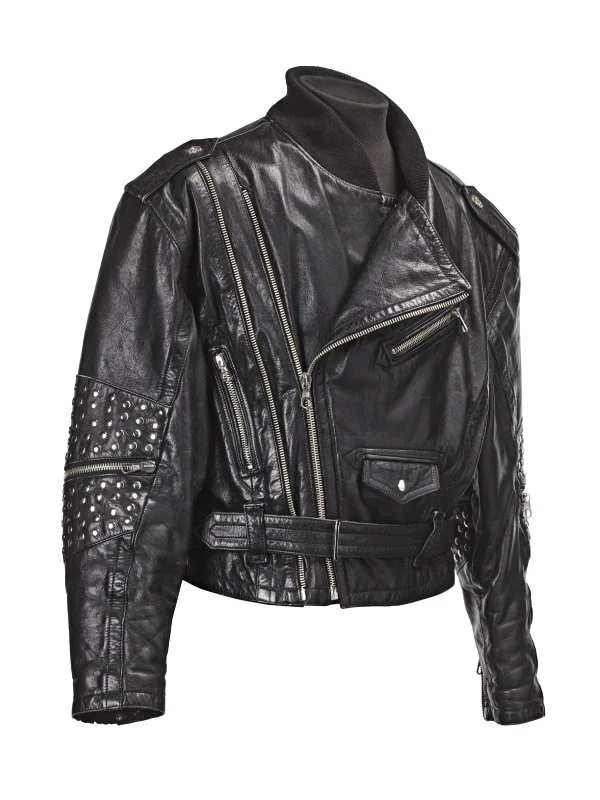 Freddie Mercury Studded Black Leather Last Performance Jacket