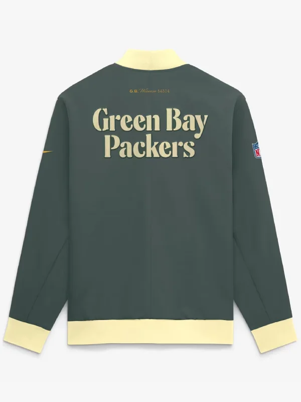 Green Bay Packers Rivalries Nike Sideline Bomber Jacket 2026