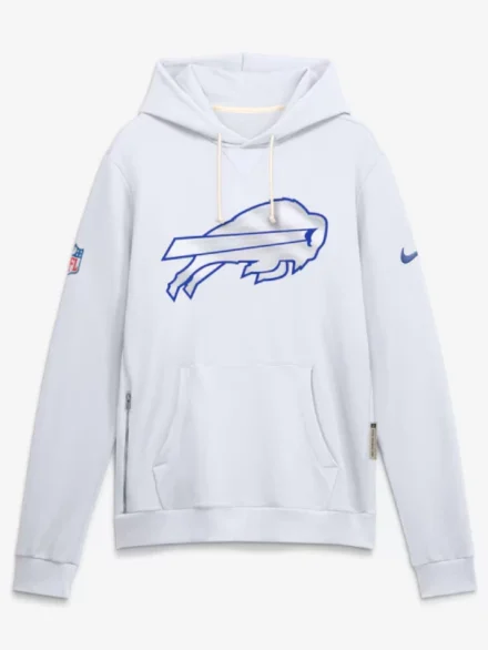 Men's Buffalo Bills Nike White Rivalries Collection Standard Issue Sideline Pullover Hoodie