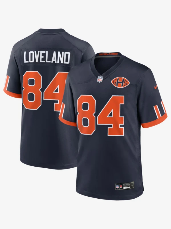 Men's Chicago Bears Colston Loveland Nike Navy 2026 Rivalries Collection Game Jersey