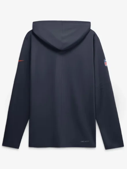 Men's Chicago Bears Nike Navy 2026 Rivalries Collection Sideline Lightweight Hooded Long Sleeve Top