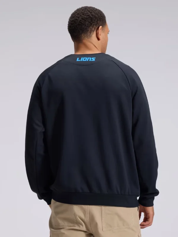 Men's Detroit Lions Nike Black 2026 Rivalries Collection Dri-FIT Crew Sweatshirt